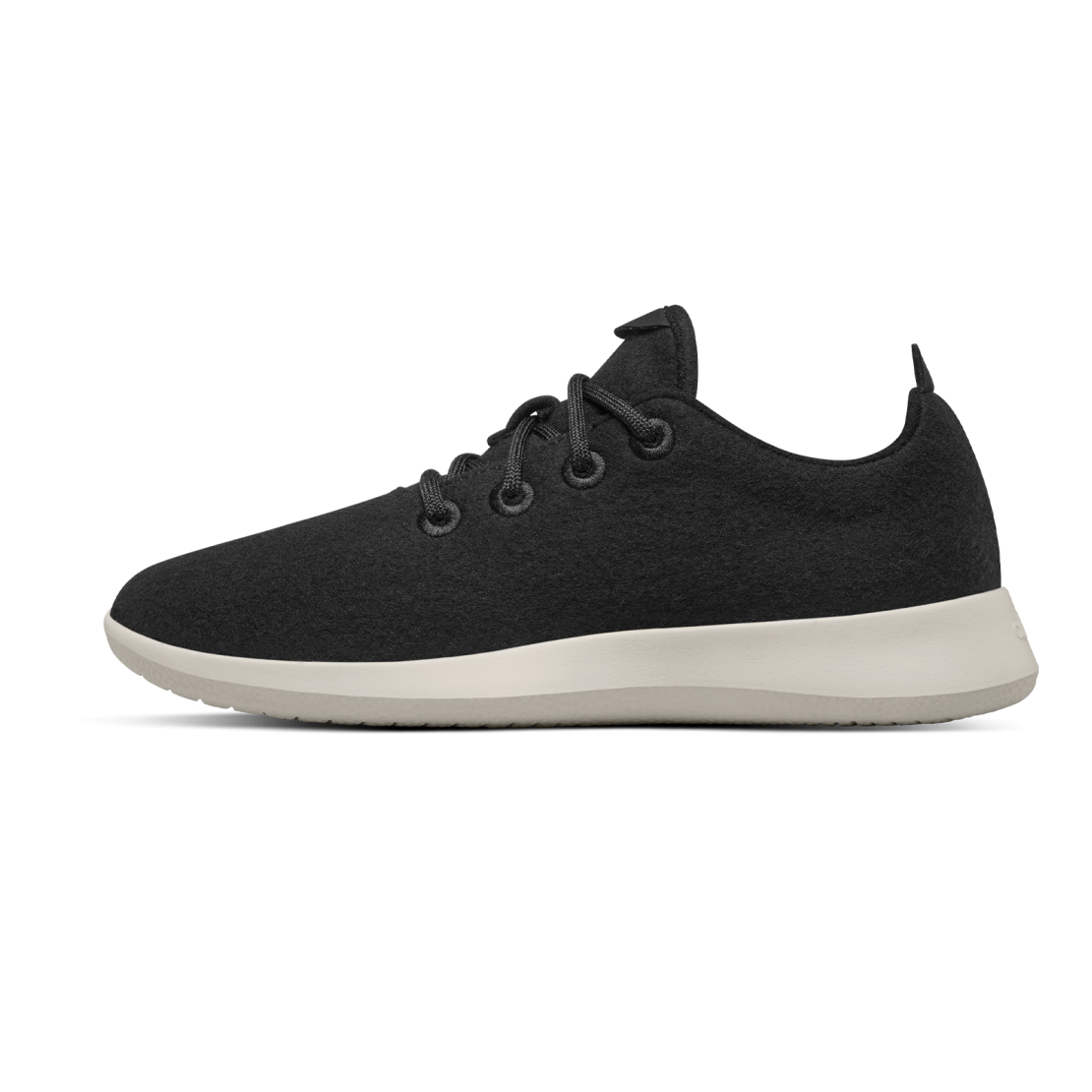 Allbirds Men's Wool Runners - True Black (Black with Cream Sole)